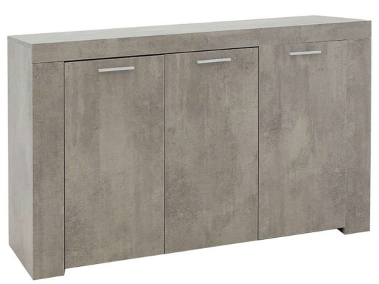 Μπουφές Joanna 235-000014 144x42x80cm Antique Grey Μελαμίνη