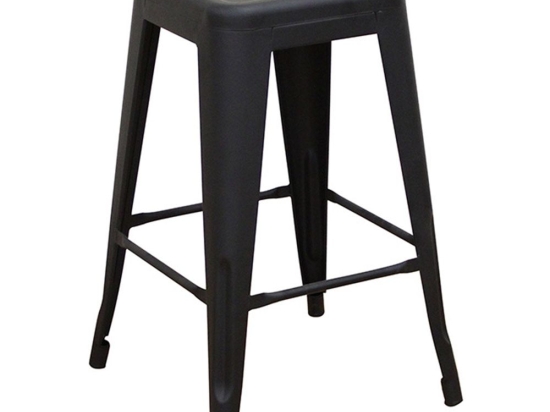 Σκαμπό Texas 24.0034 42x42x64cm Black Zita Plus