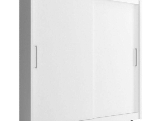 Ντουλάπα Δίφυλλη Συρόμενη 24114-WKw-180 180x200x62cm White Δίφυλλη Μοριοσανίδα