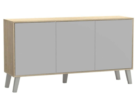 Μπουφές Billie 248-000005 149x40x77cm Sonoma-Grey Μελαμίνη
