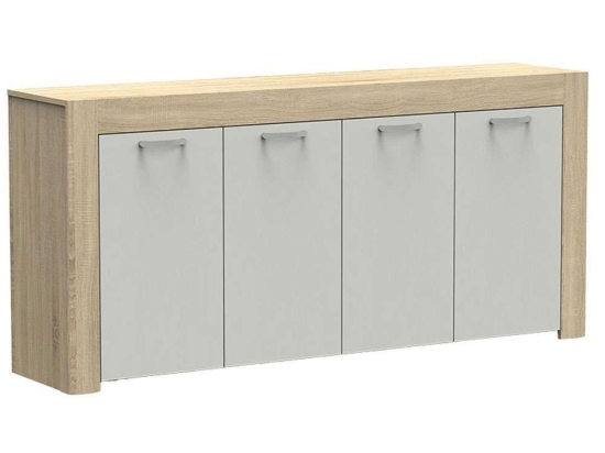 Μπουφές Haven 248-000006 180x40x80cm Sonoma-White Μελαμίνη