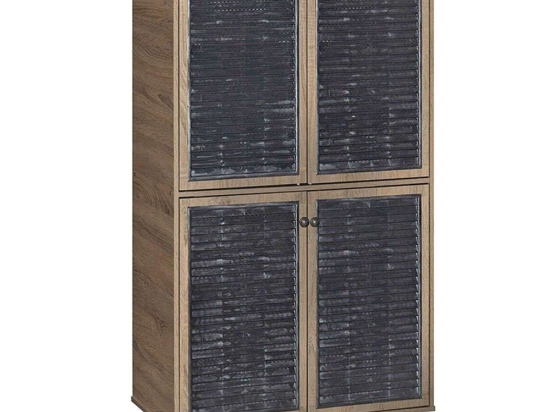 Παπουτσοθήκη Ronan 249-000016 70,5x35x122cm Walnut Μοριοσανίδα