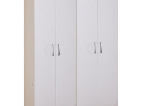 Ντουλάπα Τετράφυλλη Jonar I 120x42x180cm White Τετράφυλλη