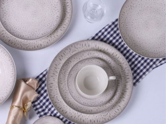 Φλυτζάνι Καφέ Με Πιατάκι Pantera 25.092.17 100ml Beige Cryspo Πορσελάνη