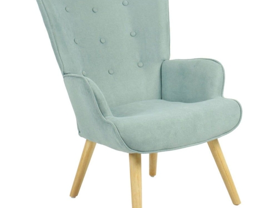 Πολυθρόνα - Μπερζέρα Fluffy 255-000001 75x69x96cm Natural-Light-Green