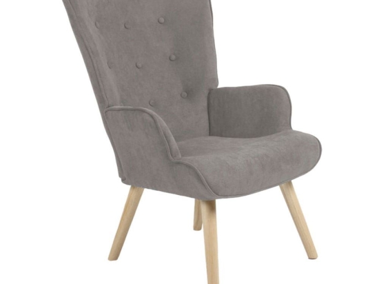 Πολυθρόνα - Μπερζέρα Fluffy 255-000019 75x69x96cm Natural-Grey