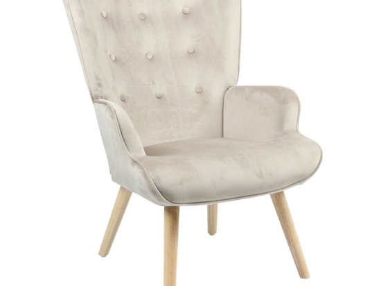 Πολυθρόνα - Μπερζέρα Fluffy 255-000024 75x69x96cm Natural-Beige