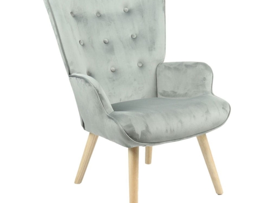 Πολυθρόνα - Μπερζέρα Fluffy 255-000025 75x69x96cm Grey-Natural