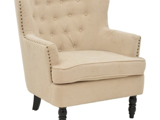 Πολυθρόνα Keisi 255-000057 81,5x84x92,5cm Beige-Black