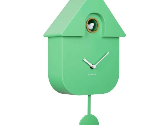 Ρολόι Τοίχου KA5768BG Modern Cuckoo Bright Green Karlsson Πλαστικό