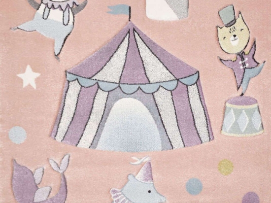 Χαλί Παιδικό Diamond 34172-55 Pink Merinos 133X190cm