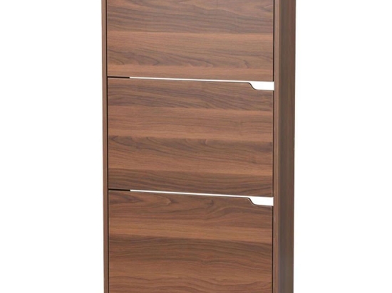 Παπουτσοθήκη Mia 265-000007 60x24x115cm Walnut Μοριοσανίδα
