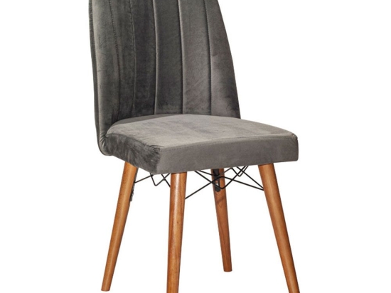 Καρέκλα Vespera I 266-000010 Gray-Walnut