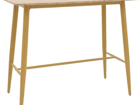 Τραπέζι Μπαρ Senso 273-000013 120x60x103cm Sonoma-Natural Mdf,Μέταλλο