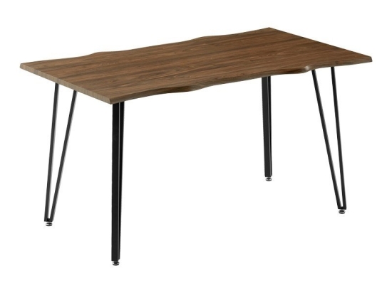Τραπέζι Izzac 278-000025 140x80x76cm Walnut-Black