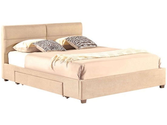 Κρεβάτι Anay (Για Στρώμα 160x200cm) 279-000003 206x169x96cm Beige Διπλό