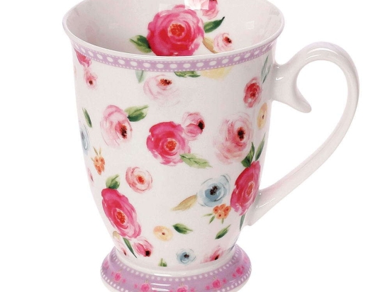 Κούπα Primavera 28.096.25 330ml Purple-Multi Cryspo Trio Πορσελάνη