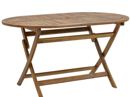 Τραπέζι Πτυσσόμενο Falov 282-000012 130x80x72cm Natural