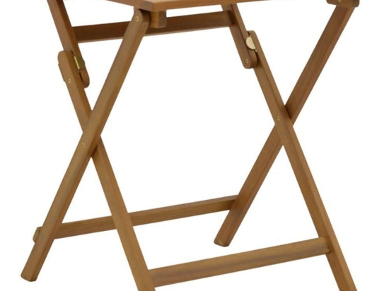 Τραπέζι Πτυσσόμενο Perdu 282-000020 60x60x72cm Natural