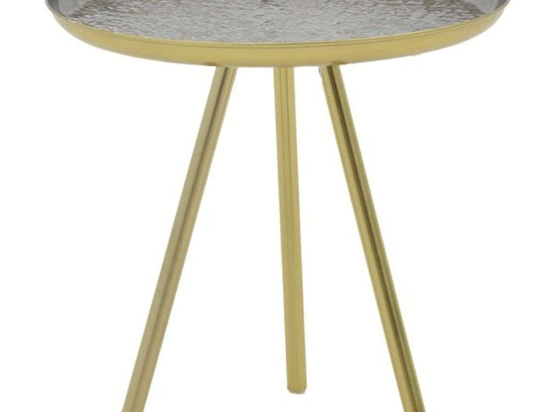Τραπεζάκι Βοηθητικό Jacksie 287-000013 Φ51x54cm Gold
