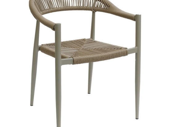 Πολυθρόνα Fagen 289-000018 56x60x78cm Natural-Champagne