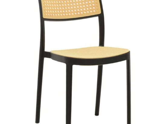 Καρέκλα Westley 292-000002 55x47x81cm Natural-Black
