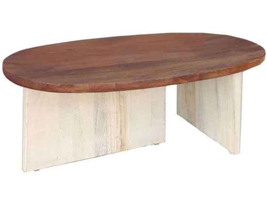 Τραπέζι Σαλονιού Simplicity 297-000001 110x60x40cm White-Natural