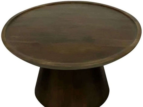 Τραπέζι Σαλονιού Aliki 297-000012 Φ90x40cm Walnut