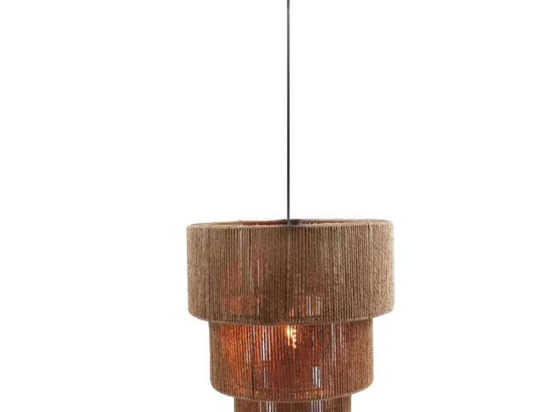 Φωτιστικό Οροφής Populy 299-000002 Φ44x186cm 1xE27 40W Brown Inart
