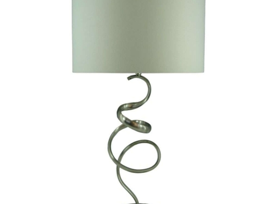 Φωτιστικό Επιτραπέζιο Valou 300-000013 Φ35x65cm Ε27 60W Silver-White Inart