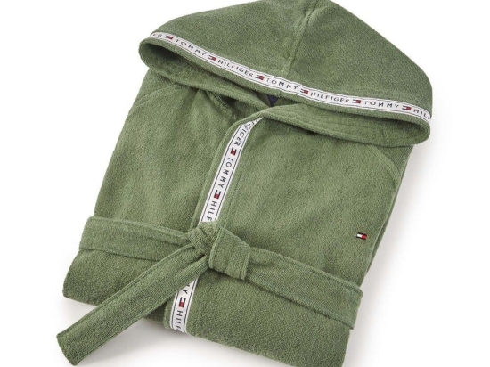 Μπουρνούζι Timeless 2 Eponge 666288 Khaki Tommy Hilfiger