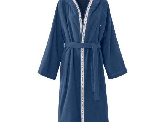 Μπουρνούζι Timeless 2 Eponge 695125 Blue Electric Tommy Hilfiger