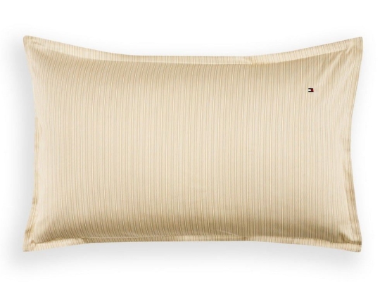 Μαξιλαροθήκη Billie 695057 Natural Tommy Hilfiger 50X80 100% Βαμβακοσατέν