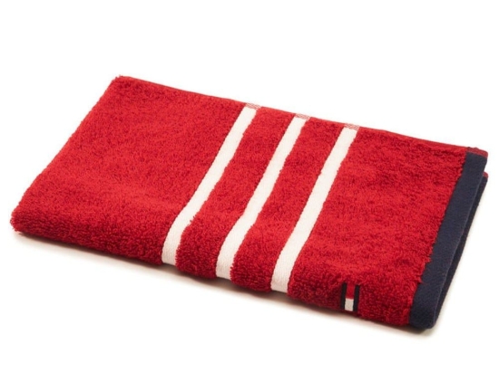 Πετσέτα Cape Cod 698686 Red Tommy Hilfiger Προσώπου 50x100cm 100% Βαμβάκι