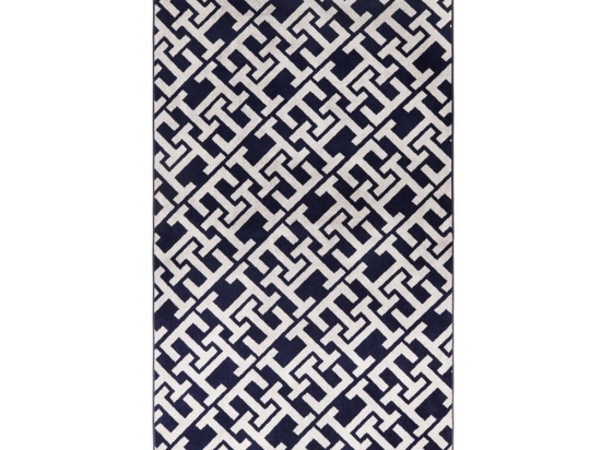 Πετσέτα Θαλάσσης Βελουτέ Spirit Navy Tommy Hilfiger Θαλάσσης 90x170cm 100% Βαμβάκι