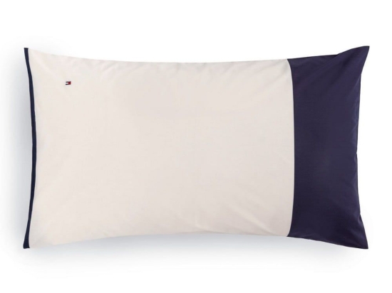 Μαξιλαροθήκη Tailor 220050 Navy Tommy Hilfiger 50X80 100% Βαμβακερό Περκάλι