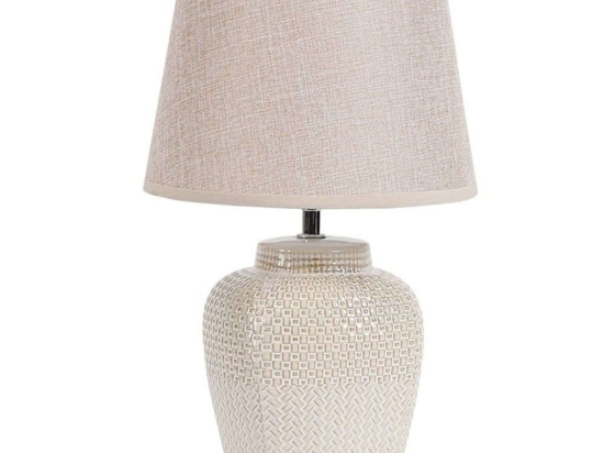 Φωτιστικό Επιτραπέζιο Elntin 306-000019 Φ22x39cm E27 60W Beige Inart