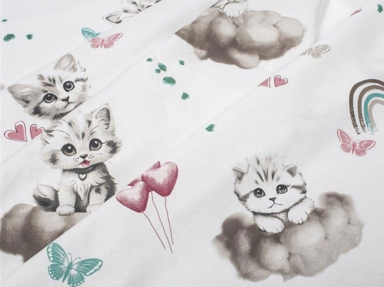 Πάνα Βρεφική Χασέ Kitten 560 Petrol DimCol 80x80cm 100% Βαμβάκι