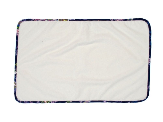 Σελτεδάκι Βρεφικό Αδιάβροχο 158 Floral White-Blue DimCol 50x80cm 100% Βαμβάκι