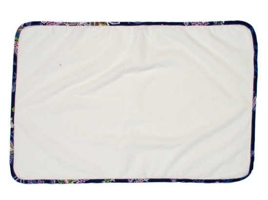 Σελτεδάκι Βρεφικό Αδιάβροχο 158 Floral White-Blue DimCol 67x90cm 100% Βαμβάκι