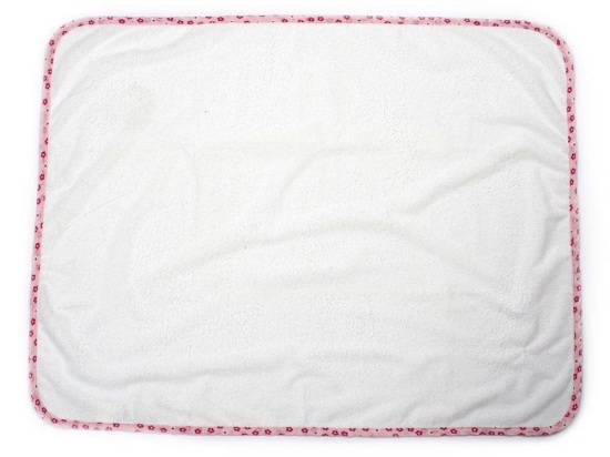 Σελτεδάκι Αδιάβροχο Floral 61 67X90 White-Coral DimCol 67x90cm 100% Βαμβάκι