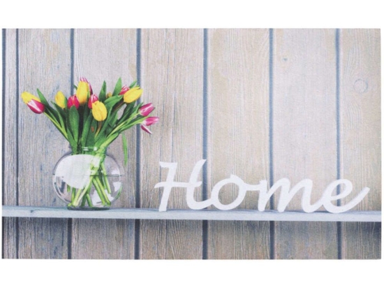 Πατάκι Εισόδου Gallery 011 Flowerpot Home 45X75cm Beige Sdim 45X75