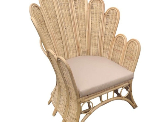 Πολυθρόνα Fragia 314-000004 103x90x120cm Beige-Natural