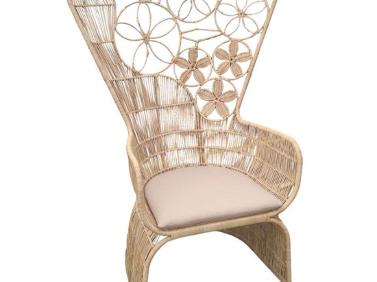 Πολυθρόνα Jake 314-000005 110x82x145cm Beige-Natural