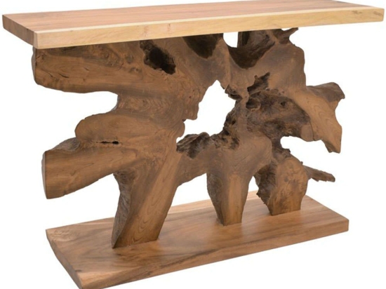 Κονσόλα Nasiol 315-000008 120x40x75cm Natural Ξύλο