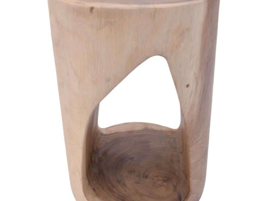 Σκαμπό Prank 315-000020 Φ30x45cm Natural