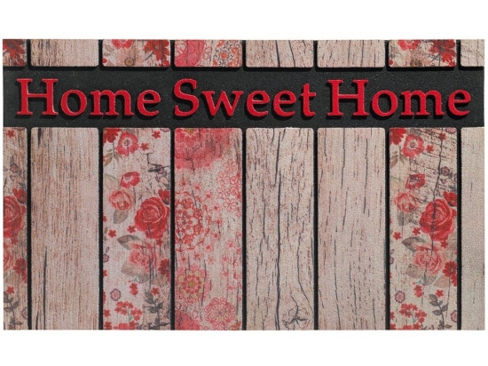 Πατάκι Εισόδου Ecomat 005 Home Sweet Home 45X75cm Red Sdim 45X75