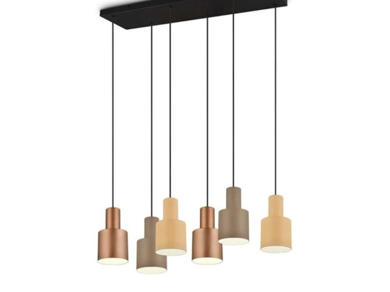 Φωτιστικό Οροφής - Ράγα Agudo 319400617 85x27x150cm 6xE27 40W Multi Trio Lighting