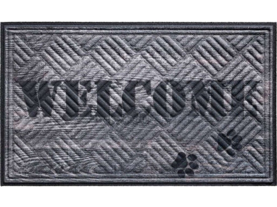 Πατάκι Εισόδου Amaron Welcome Paws 003 45x75cm Grey Sdim 45X75
