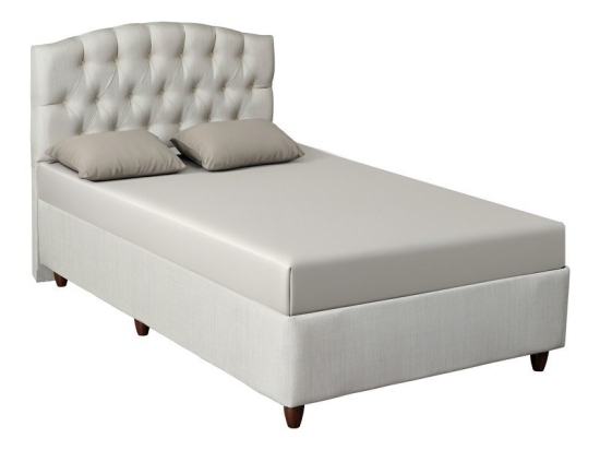 Κρεβάτι Lanse I (Για Στρώμα 120x200cm) 322-000025 121x206x126cm Cream Μονό